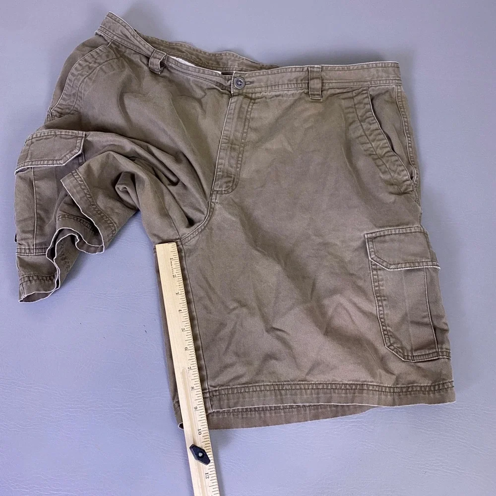 Columbia Cargo Shorts Men's Size 42w 10i Brown Omni-Shade Cotton Hiking Outdoor*